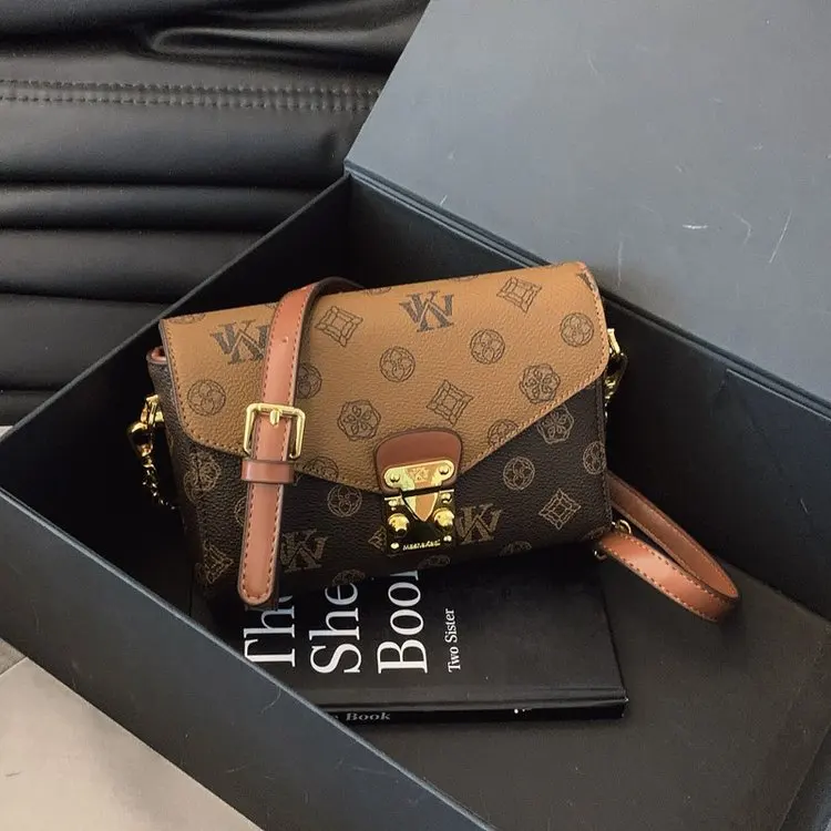 

Luxury Parisian Inspired Diaper Bags For Ladies High-End Fashion Shoulder Bag Classic Leather Messenger Bag Trendy Simple