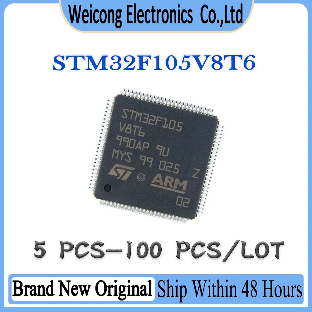 STM32F105 STM32F105V8T6 STM32F105V8T STM32F105V8 STM32F105V STM32F STM32 STM New Original IC MCU Chip LQFP-100