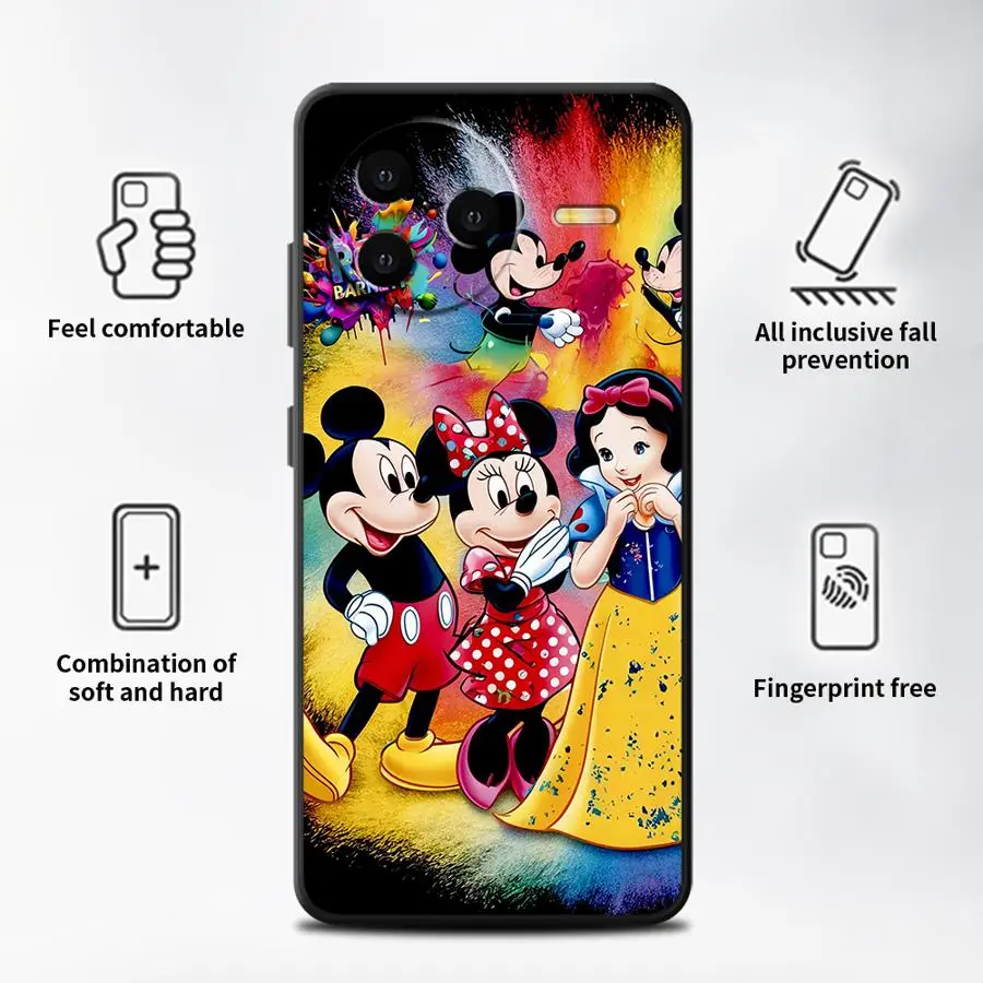 Soft Back Phone Cover Case for Xiaomi Redmi A1 A2 Plus 9T 13C 12C 12 10 9A 9C A5 K60 K40 K50 Gaming Disney Cute Princess
