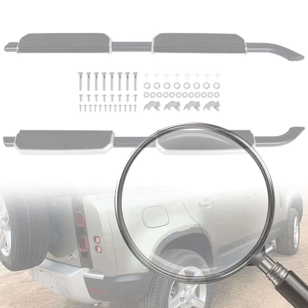 

Для Land Rover Defender 2020-2024 Боковые ступенчатые стержни Износостойкие рельсовые стержни Высокая несущая боковая ступенька Автомобильные запасные части