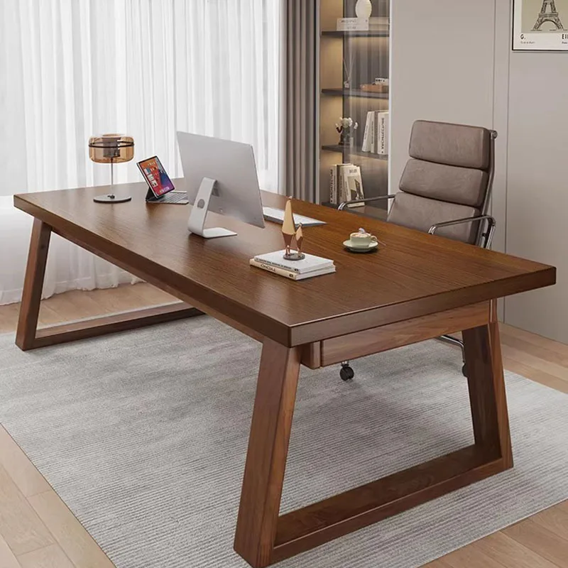 

Минималистичный эстетичный дизайн офисного стола для декора, представительский стол для приемной, конференц-стол, мебель для дома и офиса