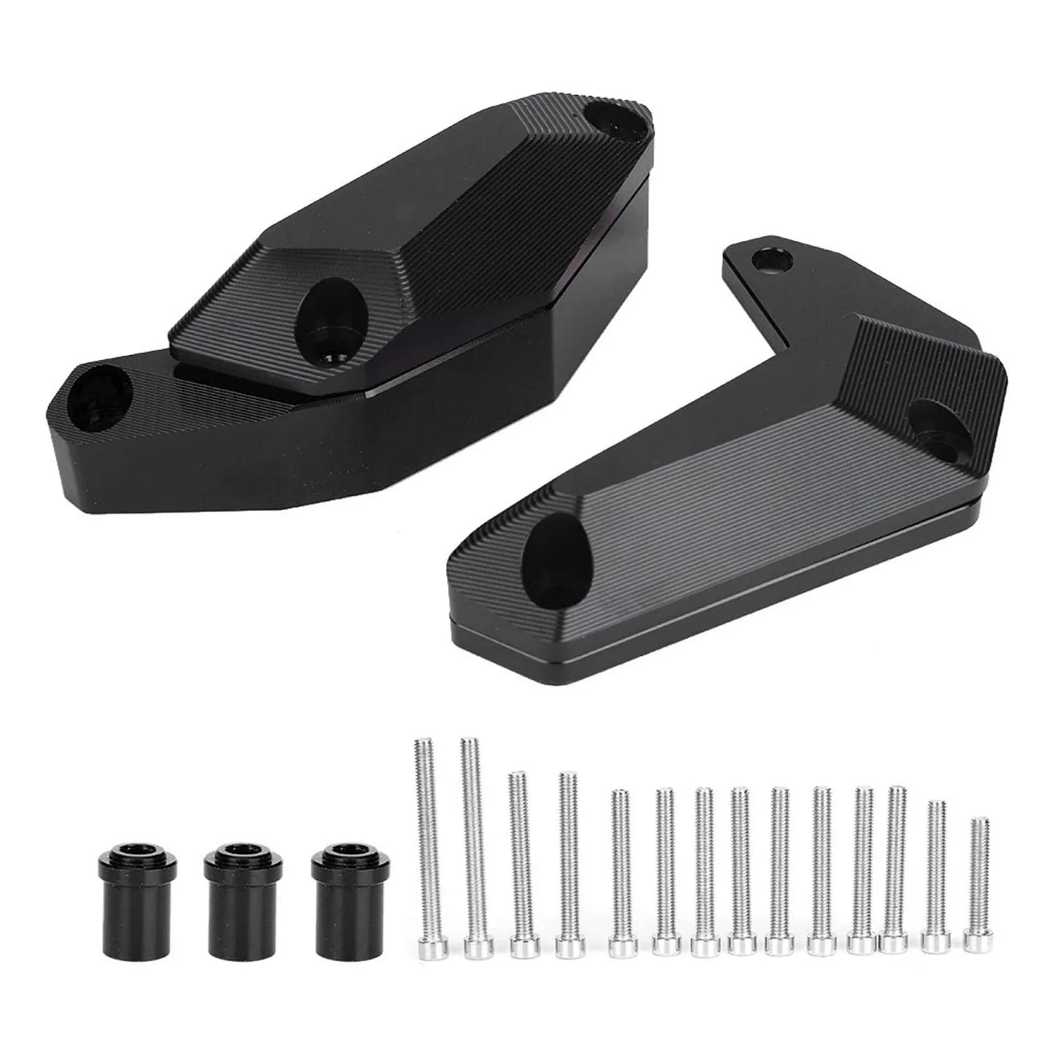 Motorcycle Engine Guard,Engine Stator Slider Crash Pad Falling Frame Guard for Yamaha YZF R1S MT‑10 FZ‑10 15‑20 Black