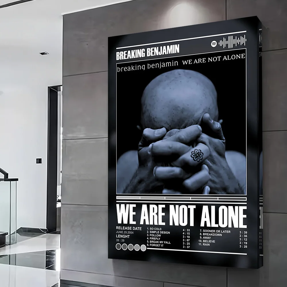 Breaking Benjamin - We Are Not Alone Poster Customizable Printed Canvas Painting Wall Art Gift for Home Decoration Ornaments - view 2