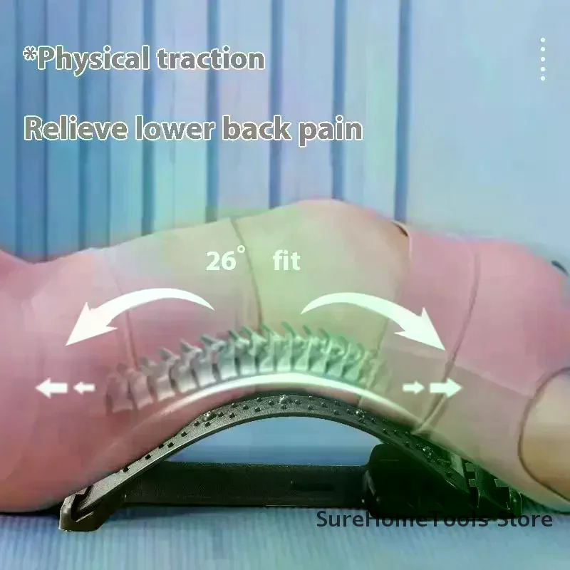 

1PC Lumbar Back Soothing Device Stretch Lumbar Spine Relieve Nerve Compression Magnetic Massage Lumbar Vertebrae Back Corrector