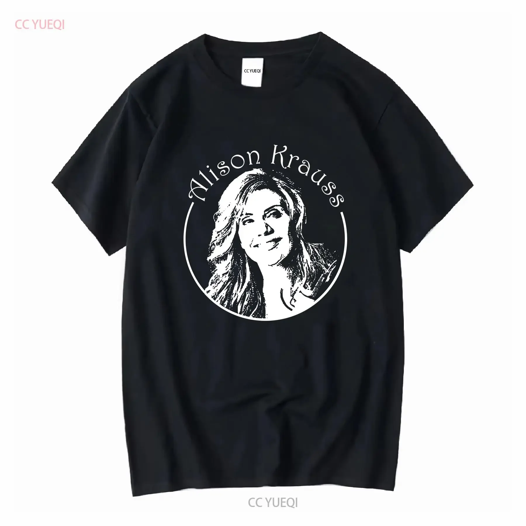 Alison Krauss American bluegrass country singer T Shirt Full Size S 5XL vintage Washed fashion Casual Slightly graphic Stylish