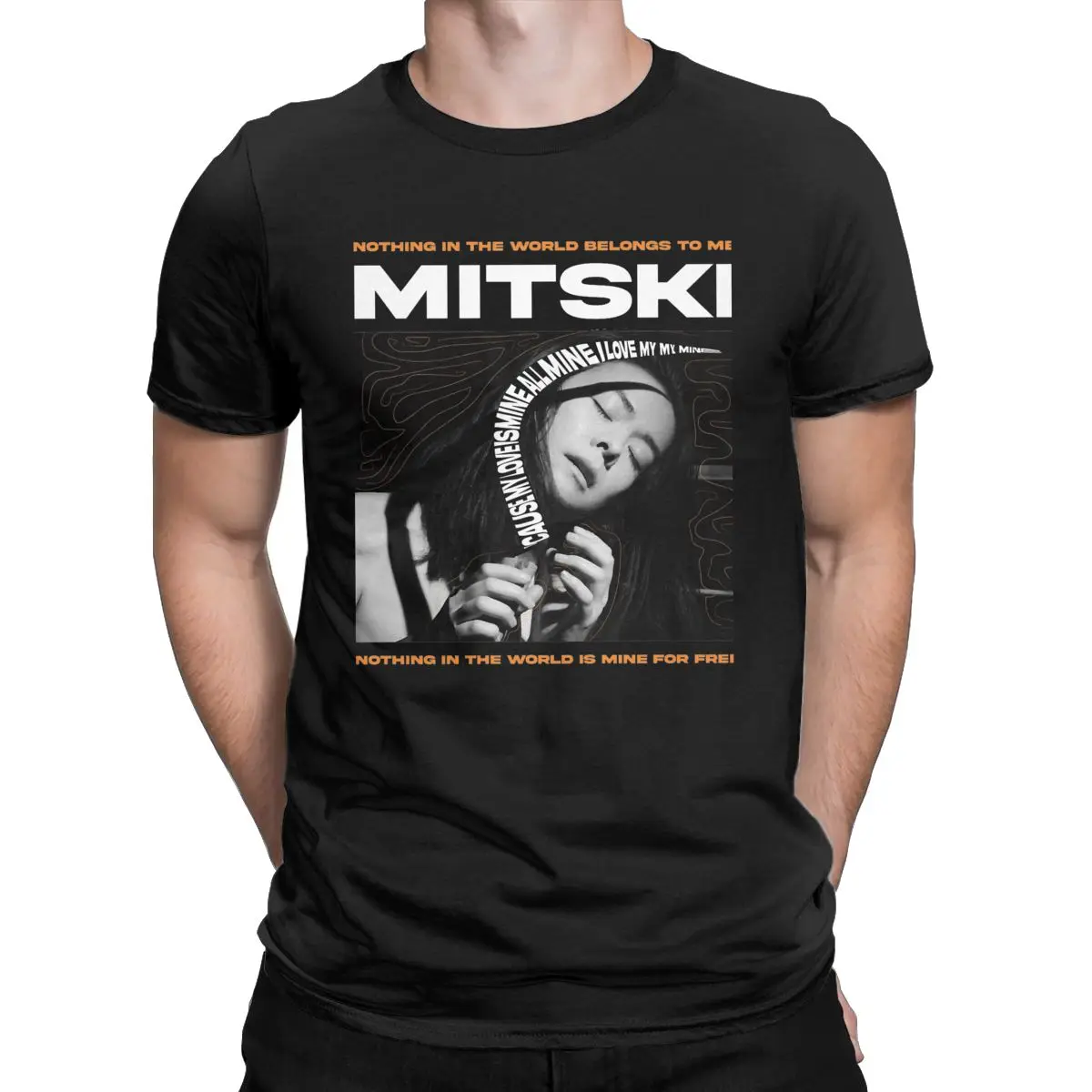 Men's Mitski Music Romantic T Shirt Album Chic Harajuku Cotton Clothes Awesome Short Sleeve Round Neck Tee Shirt Summer T-Shirts