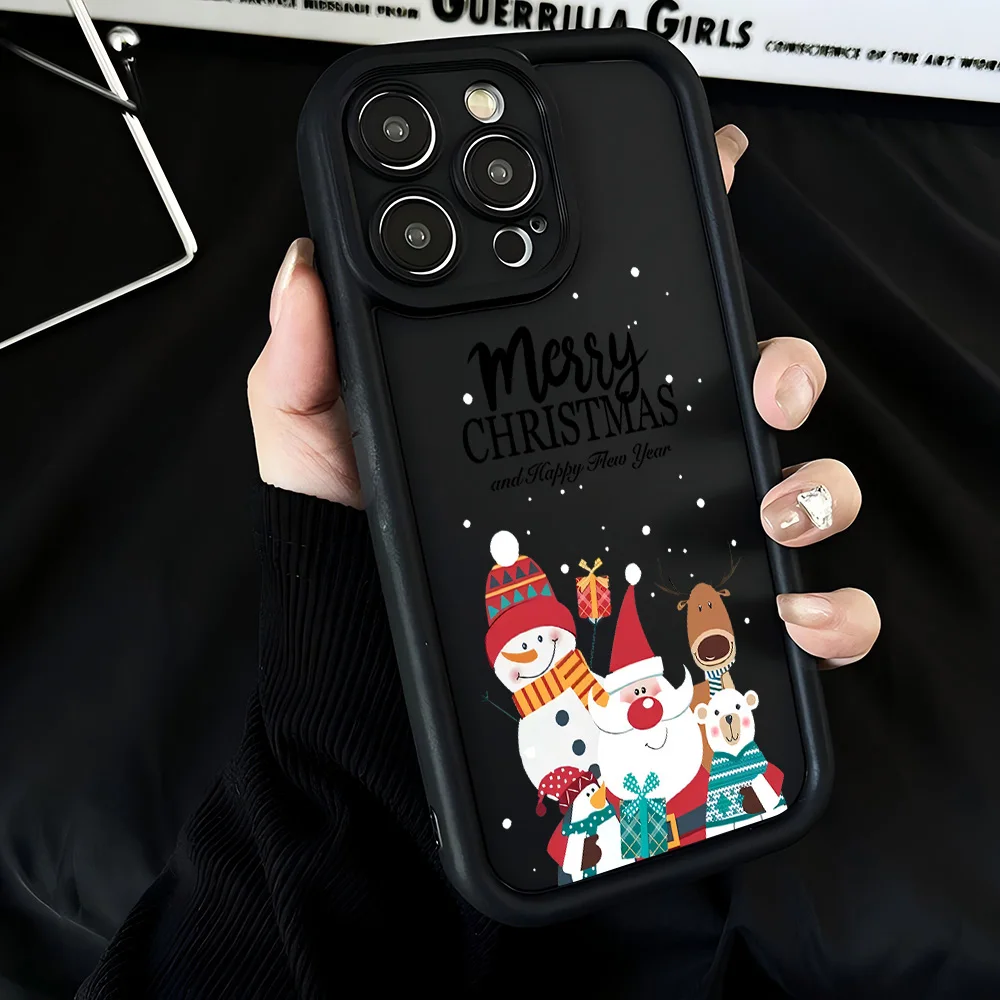 سانتا كلوز الأيائل ثلج عيد الميلاد قضية الهاتف ل Xiaomi Redmi ملاحظة 14 13 12s 12 11 10 9s 9 8 7 A5 برو زائد 4G 5 الغطاء الخلفي