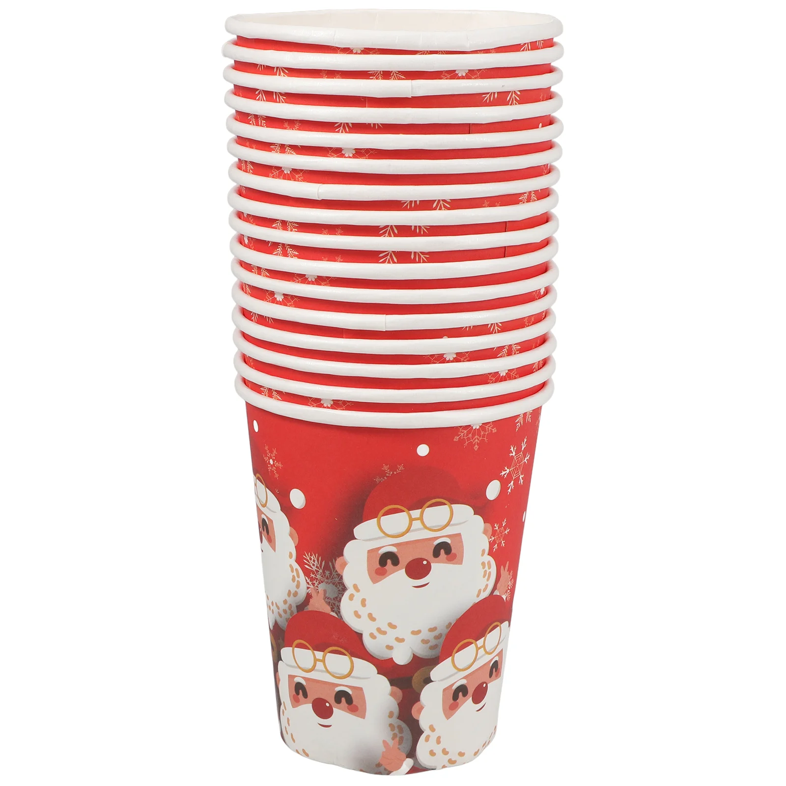 

16 Pcs Christmas Party Paper Cups Dining Table Decor Tableware Decorate Tea Coffee