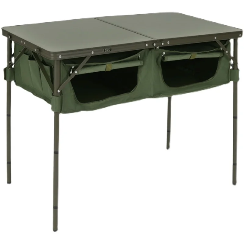 

Outdoor Folding Tables and Chairs Portable Camping Picnic Equipment Full Set of Supplies Aluminum Alloy Table
