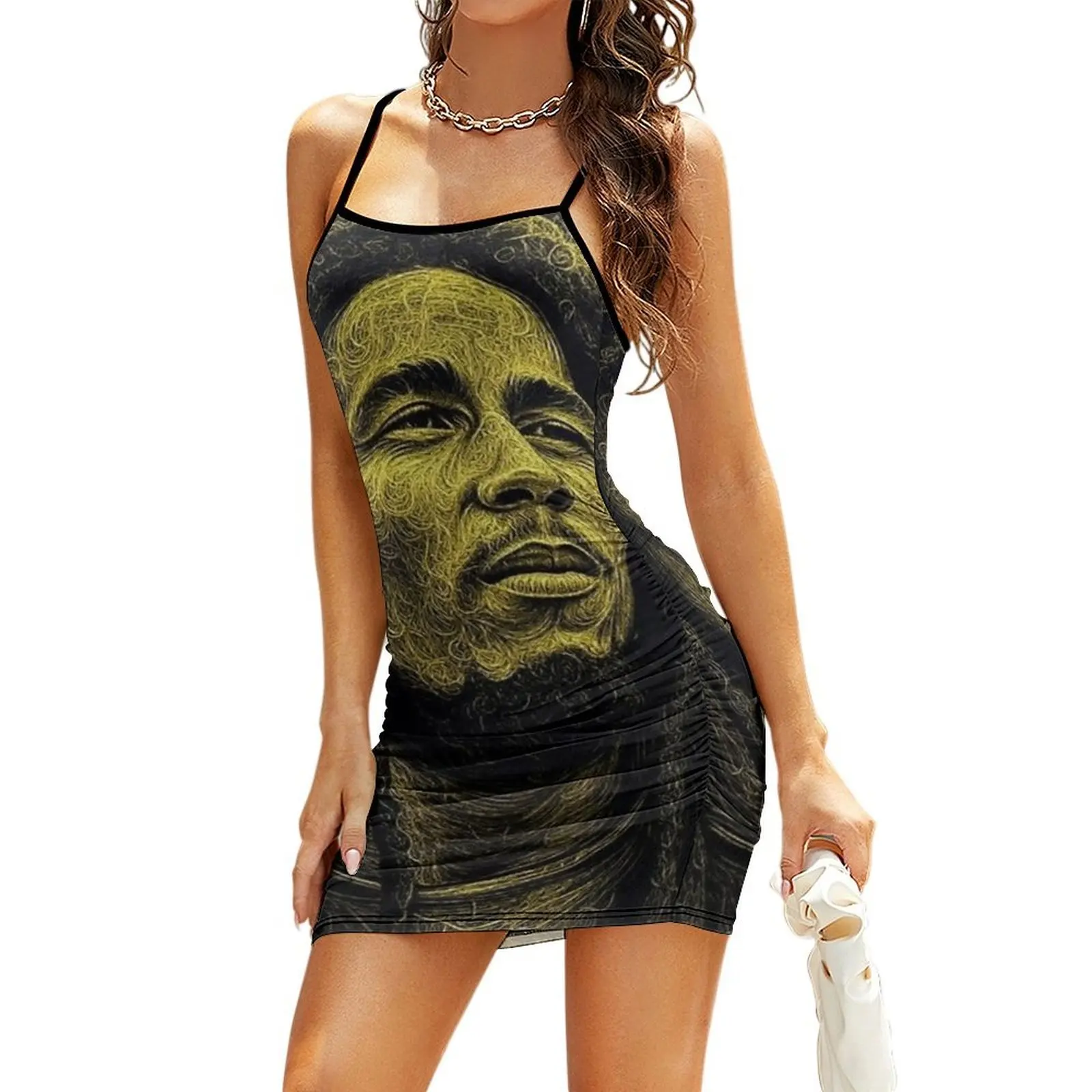 

Bob Marley/One love one world Sling Dress elegant women's sets womans clothing dresses summer woman 2025