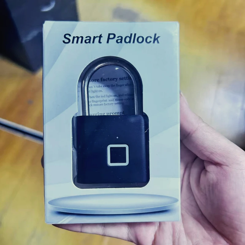 Intelligent fingerprint padlock, outdoor waterproof and rust proof padlock, intelligent electronic padlock head