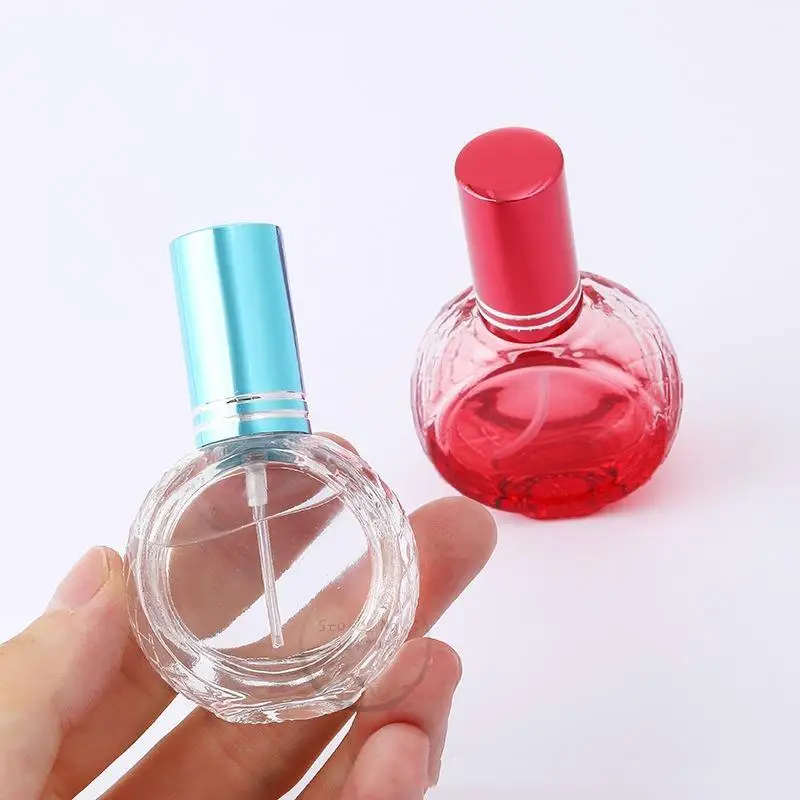 12ml Round Glass Perfume Bottle Transparent Empty Spray Fragrance Bottles Atomizer Refillable Spray Atomizer