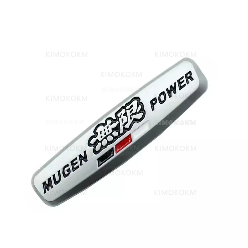 3D Metal Car Emblem Seat Stickers For MUGEN Refitting Sticker For Honda Mugen Power Logo Typer Civic Accord CRV Auto Styling