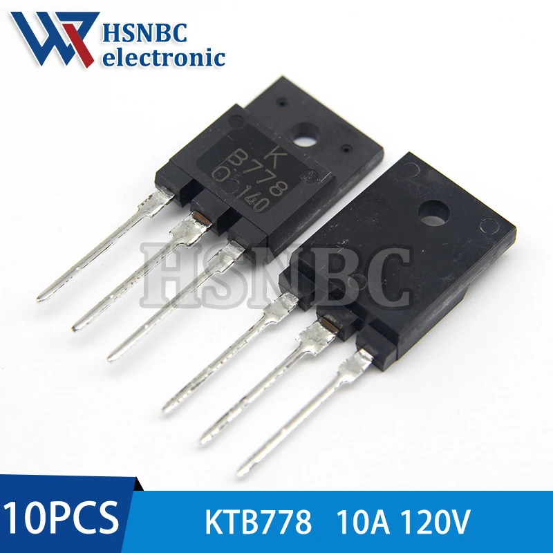 KTB778 B778 + KTD998 D998 TO-3PF 10A 120V PNP + NPN Audio Amplifier Transistor 100% New Original