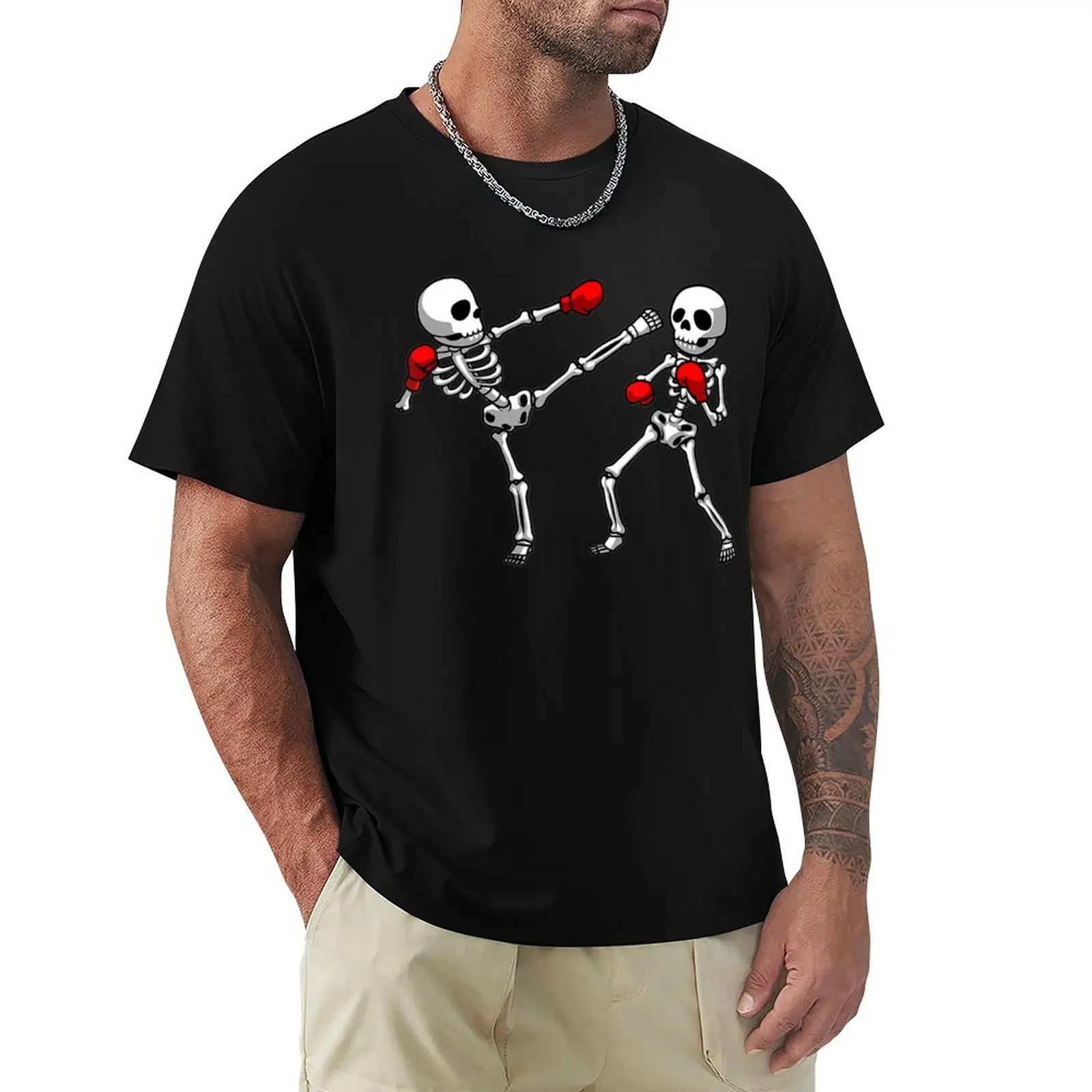 Cool Kickboxing Kickboxer Boxing T-Shirt Street Fashion Casual Tee Shirt
