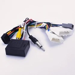 Car 16pin Radio Wiring Harness Canbus Box For Nissan Qashqai X-Trail xtrail 2019 Stereo Wire Aftermarket Android adapter