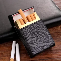 Portable Anti-pressure and Moisture-proof Cigarette Case, Magnetic Flip-top Men's and Women's Full Pack of 20 Cigarette Cases