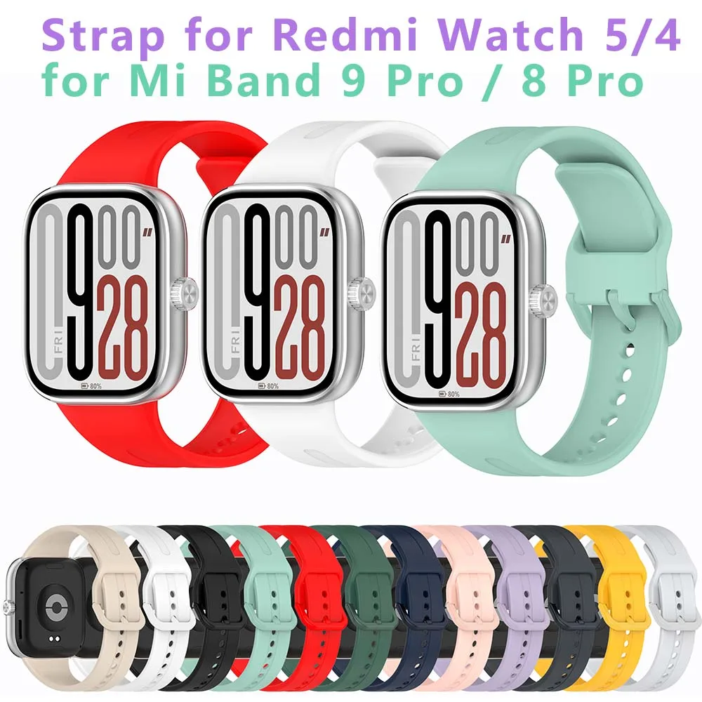 Bracelet en Silicone pour montre Redmi 5, Bracelet de remplacement pour Xiaomi Band 9 Pro