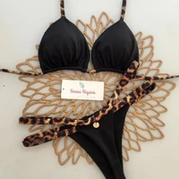 Conjunto de Bikini Sexy Mciro para mujer, traje de baño para vacaciones, traje de baño con cordones, Bikini brasileño con Tanga, ropa de playa, ropa de fiesta, Bikinis para vacaciones