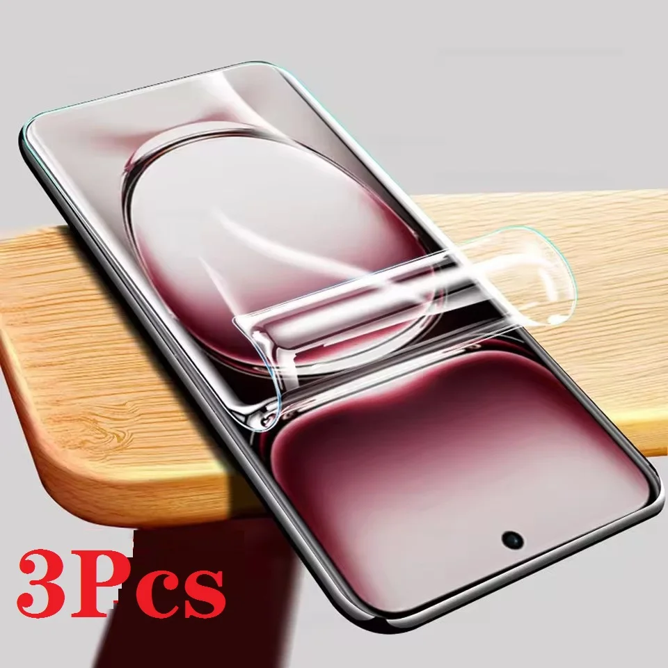 3 Stück Hydrogelfolie für OPPO Reno 12F 12 12FS 13 13F Pro Displayschutzfolien, kein Glas
