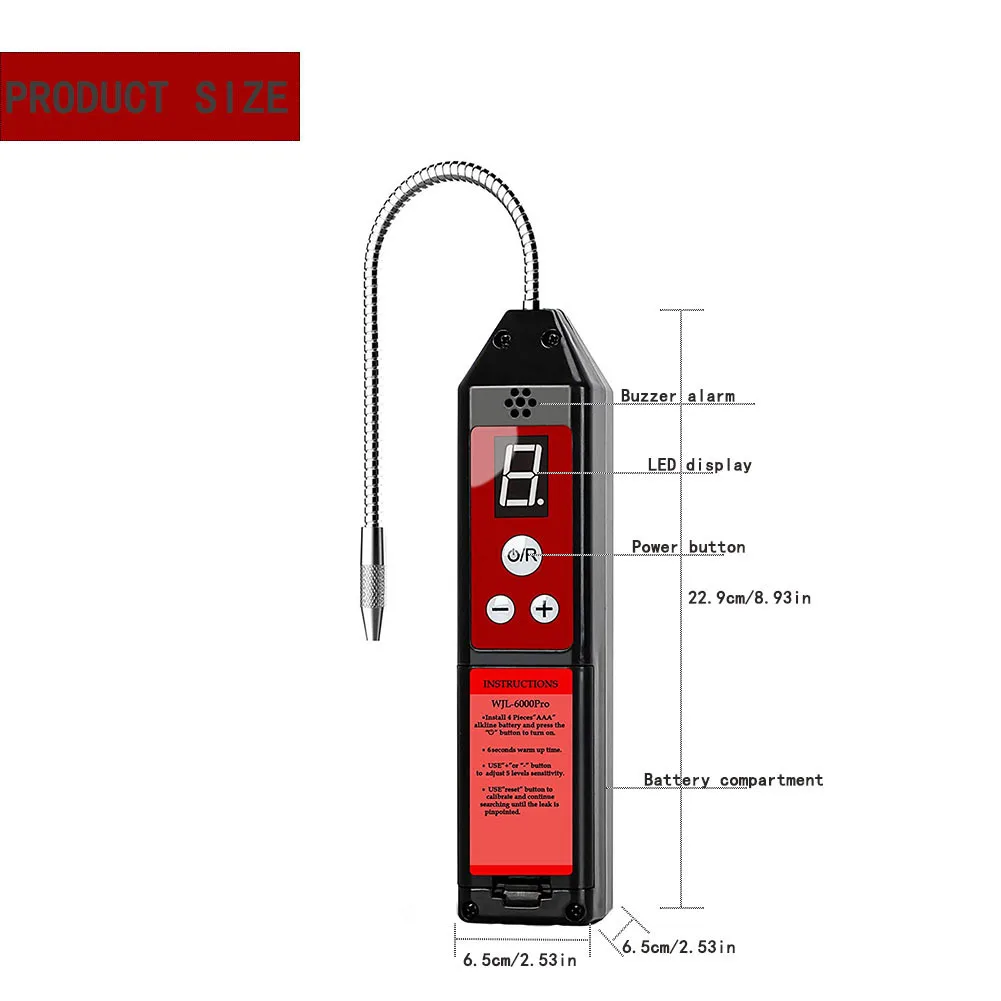 Halogen gas automotive air conditioning refrigerant leakage refrigerant detector leak detector Freon new high sensitivity