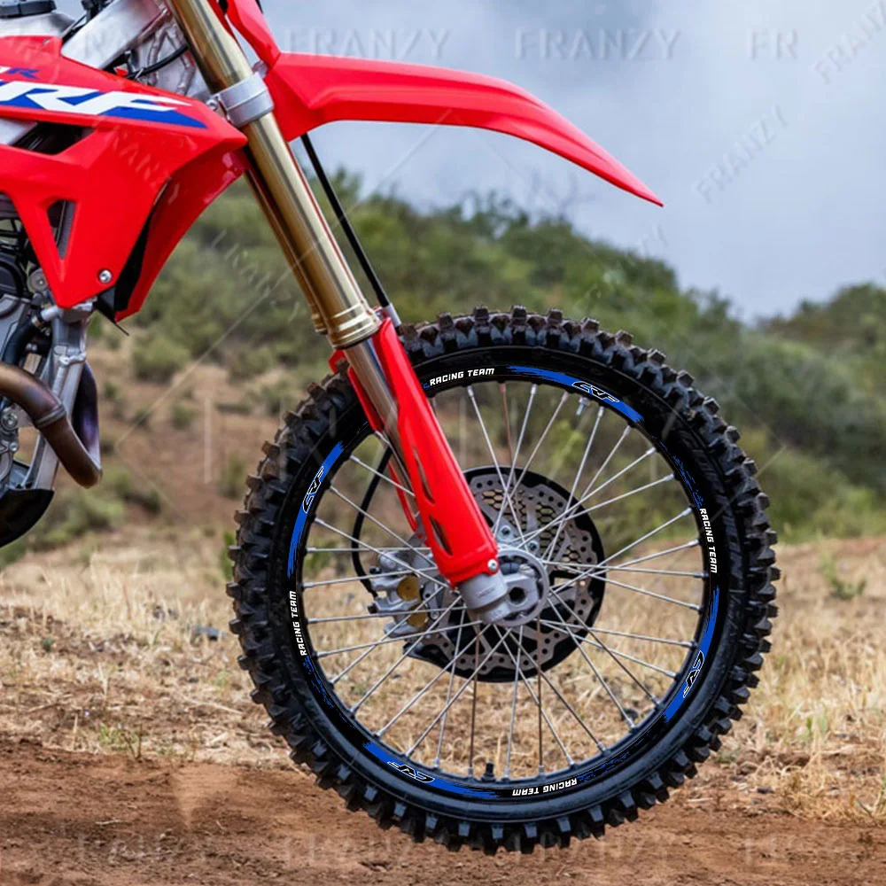 CRF moto Wheel Sticker Rim decalcomania riflettente Hub Stripe Tape per Honda CRF 450 crf 250 l 300L 450x 450r 250r 250f 150l 230