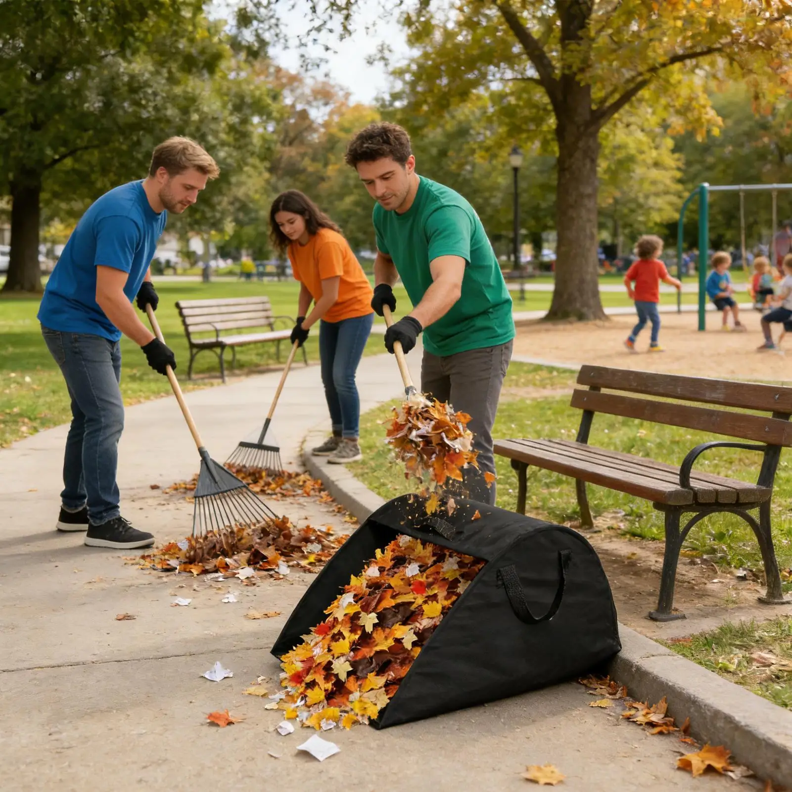Large Capacity Garden Waste Bag Large Capacity for Yard Leaf and Debris Collection Leaf Leaves Garbage Bags