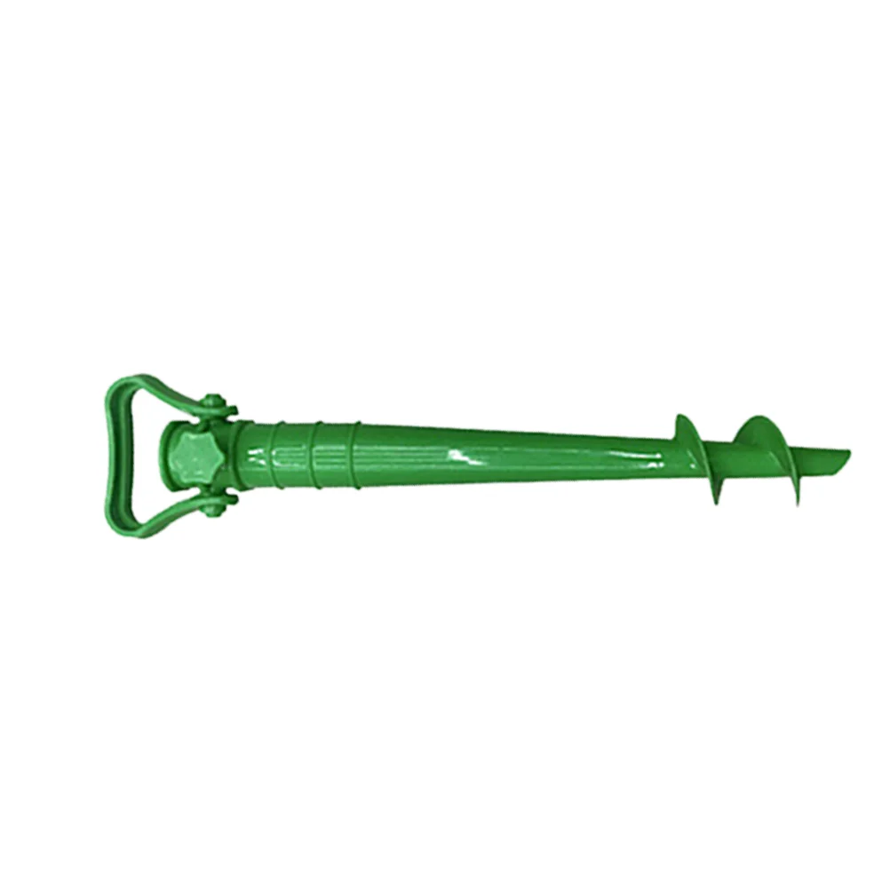 

Adjustable Beach Umbrella Sand Ground Anchor Spike Umbrella Stretch Stand Holder for Fishing Pole Sun Beach Garden Patio (Green)