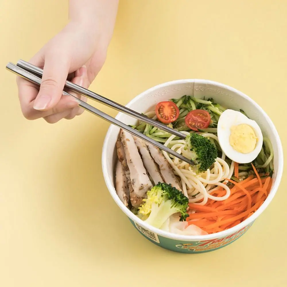 

3 Pcs/Set 304 Stainless Steel Travel Cutlery Set Anti-slip Rust-proof Student Tableware Set Reusable with Storage Box