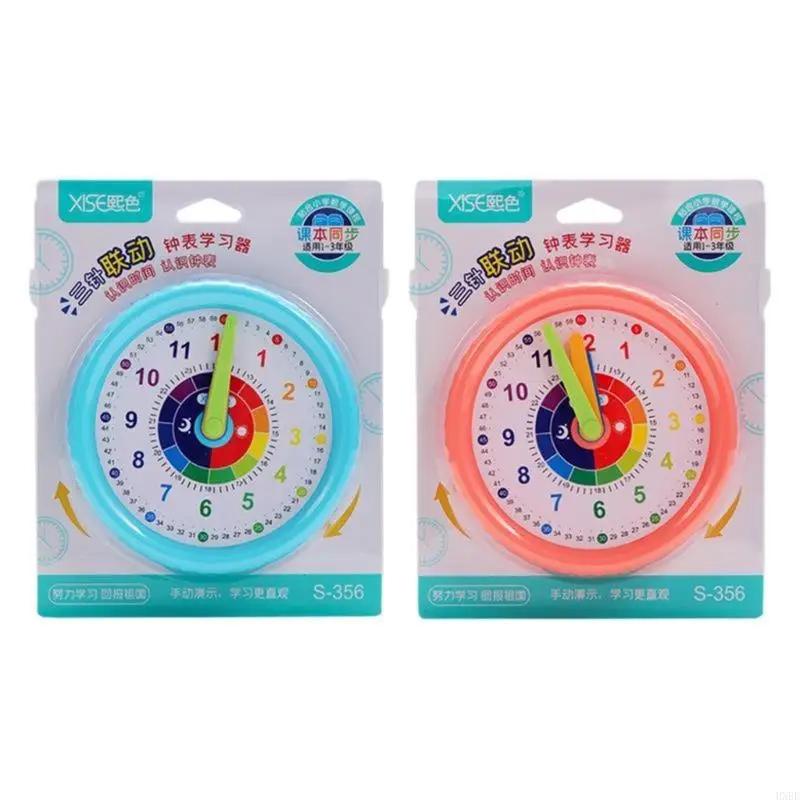 

2025 New 5Inch Desktop Educational Clock Moveable Hands For Children Ages 3＋ Classroom