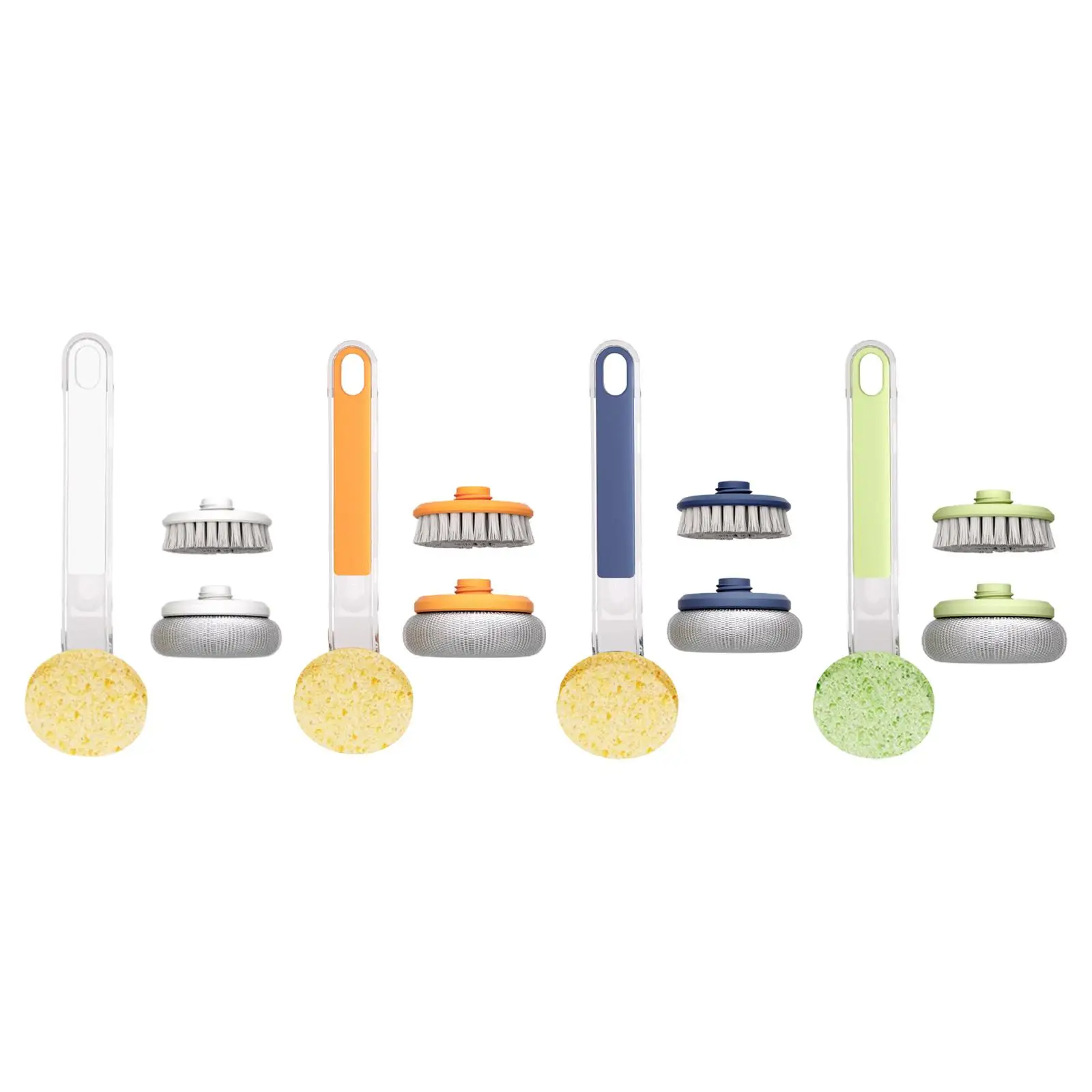 Brosse à vaisselle à manche long, épurateur, lavage, livres, casseroles, pots, 2 pièces