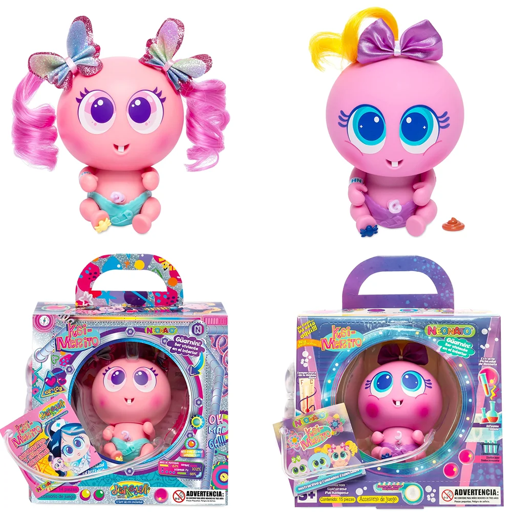 Distroller Ksimerito Neonate Space Babies muñecas con cara de vinilo muñeca de colección de cabeza grande española