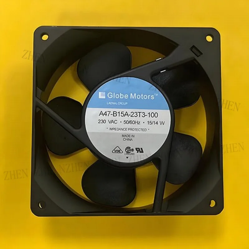 

Y New for Globe Motors A47-B15A-23T3-100 Cooling Fan 230VAC 15/14W 12CM Plug-in Type