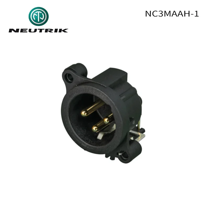 NEUTRIK NC3MAAH-1 3 pole male XLR receptacle Balanced circuit board PCB welding XLR socket