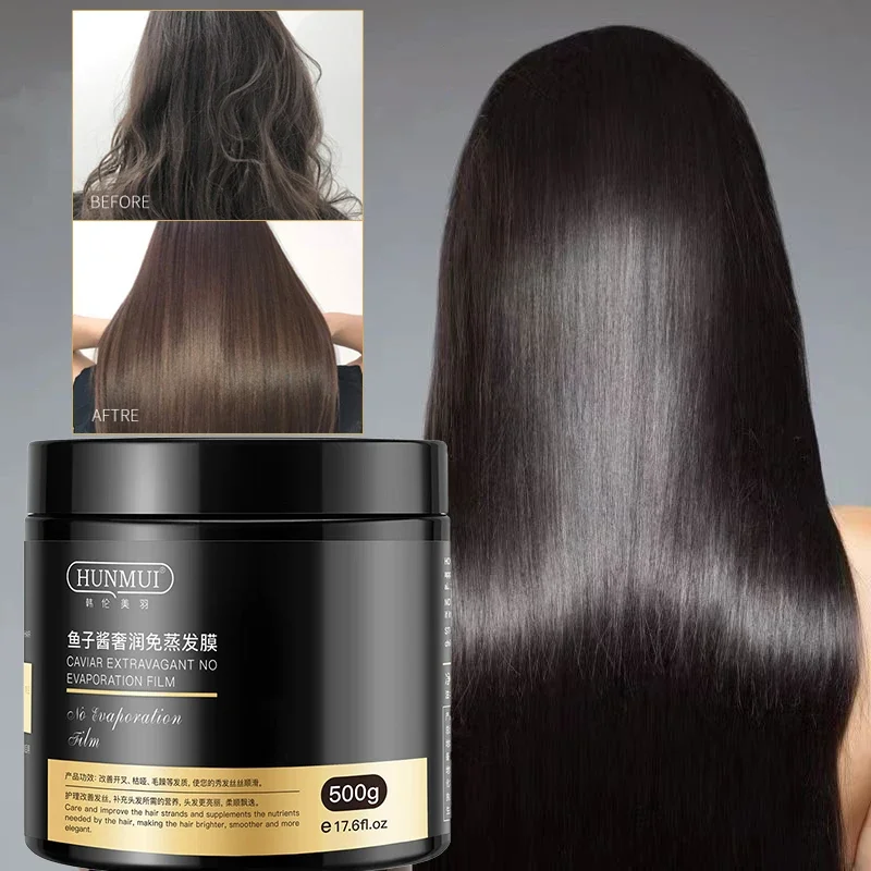 

500g Caviar Hair Mask Deep Conditioning for Damaged Hair Frizzy Split Ends Hair Treatment Smoothing