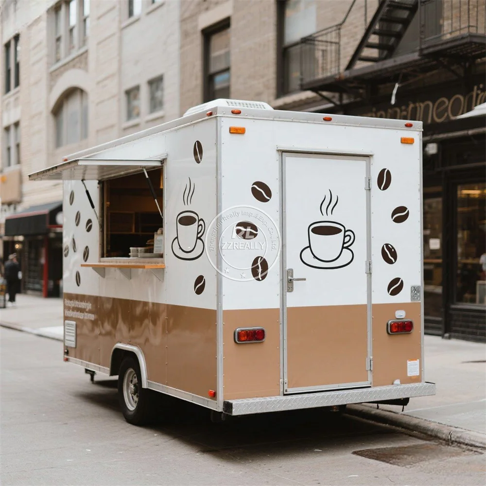 

Outdoor Mobile Food Trailer Street Ice Cream Hot Dog Cart Street Restaurant Fully Equipped Outdoor Fast Food Truck For Sale