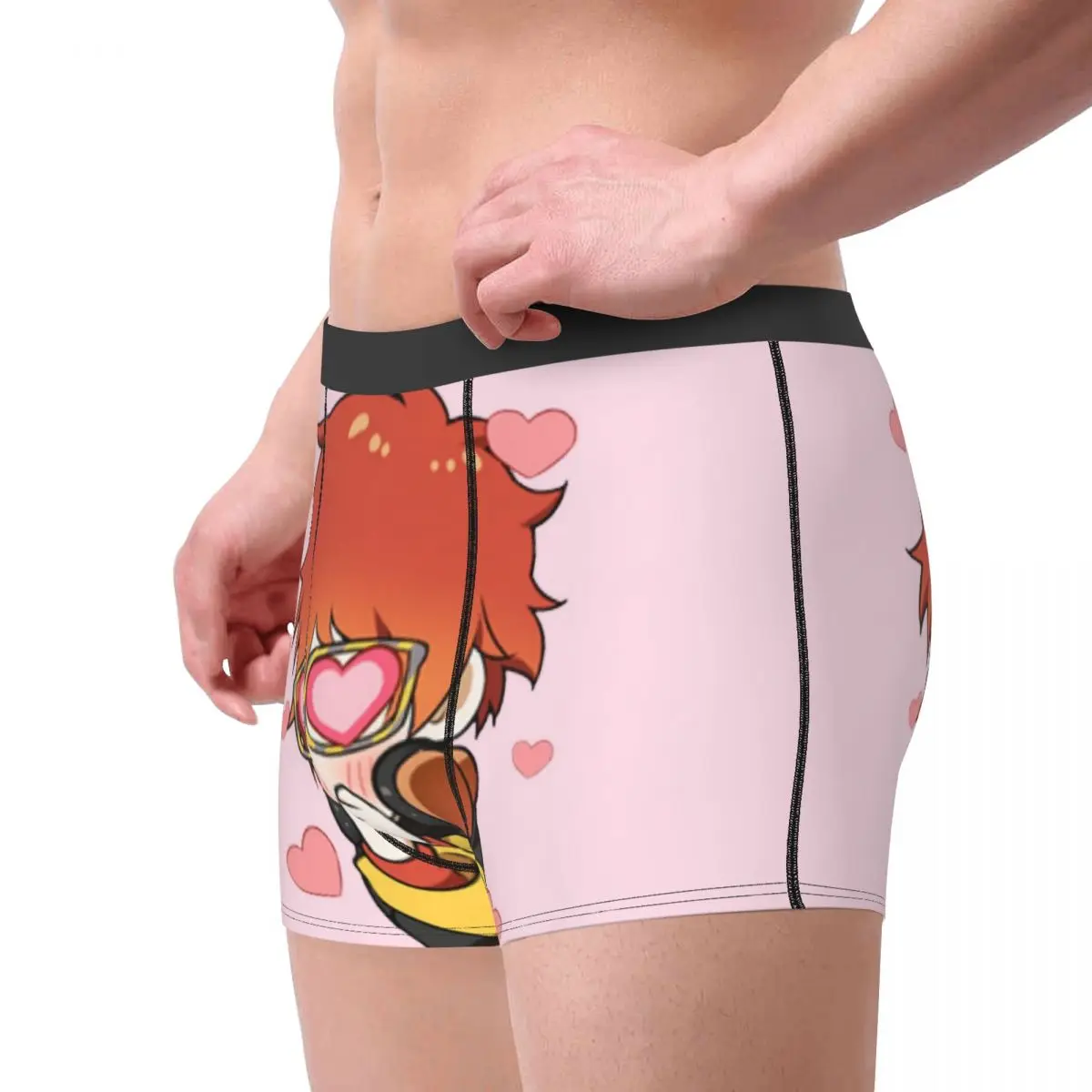 Men Mystic Messenger 707 Emoticon Boxer Shorts Panties Soft Underwear Male Funny S-XXL Underpants