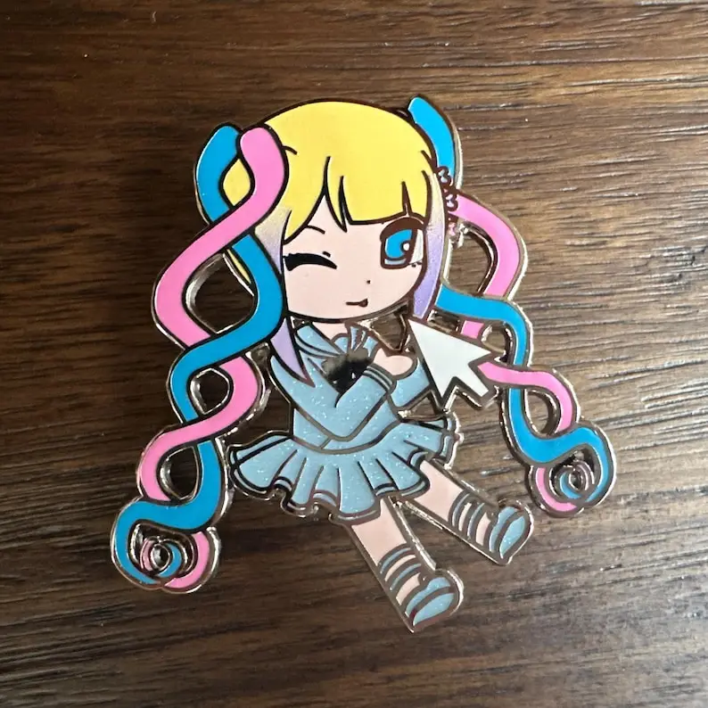 Needy Streamer Overload Hard Enamel Glitter Pins