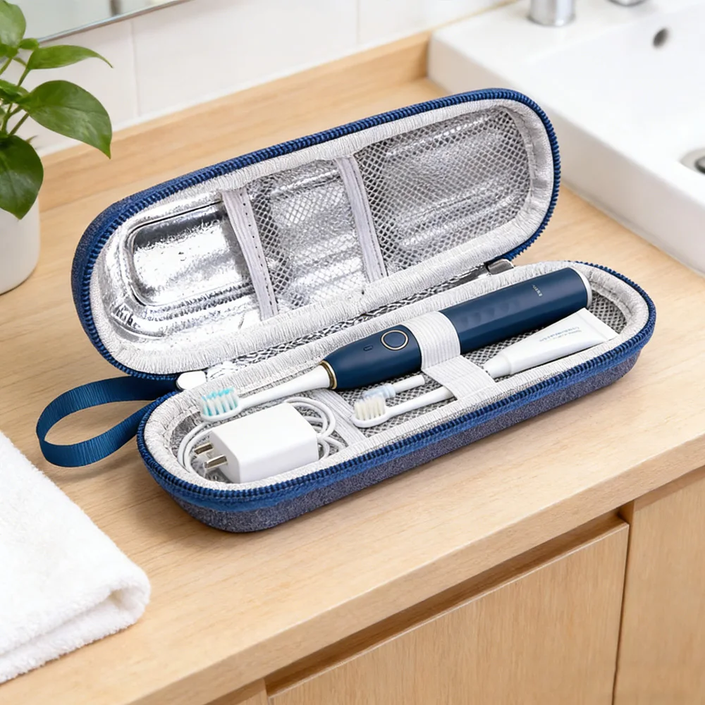 Universal EVA Protective Case Waterproof Dustproof Bag for Electric Toothbrush and Charging Cable Travel Use gallery 1
