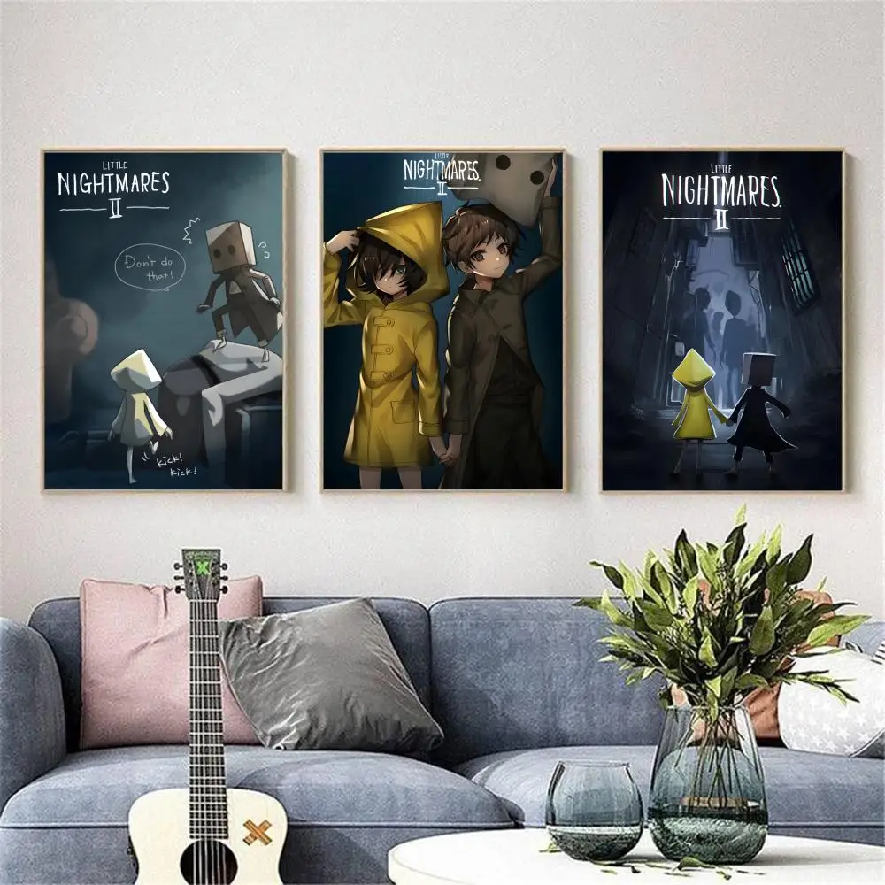 ملصق ملصق لعبة Little Nightmares مقاوم للماء عالي الدقة ملصق فني جداري ذاتي اللصق ديكور جمالي للمعيشة المنزلية