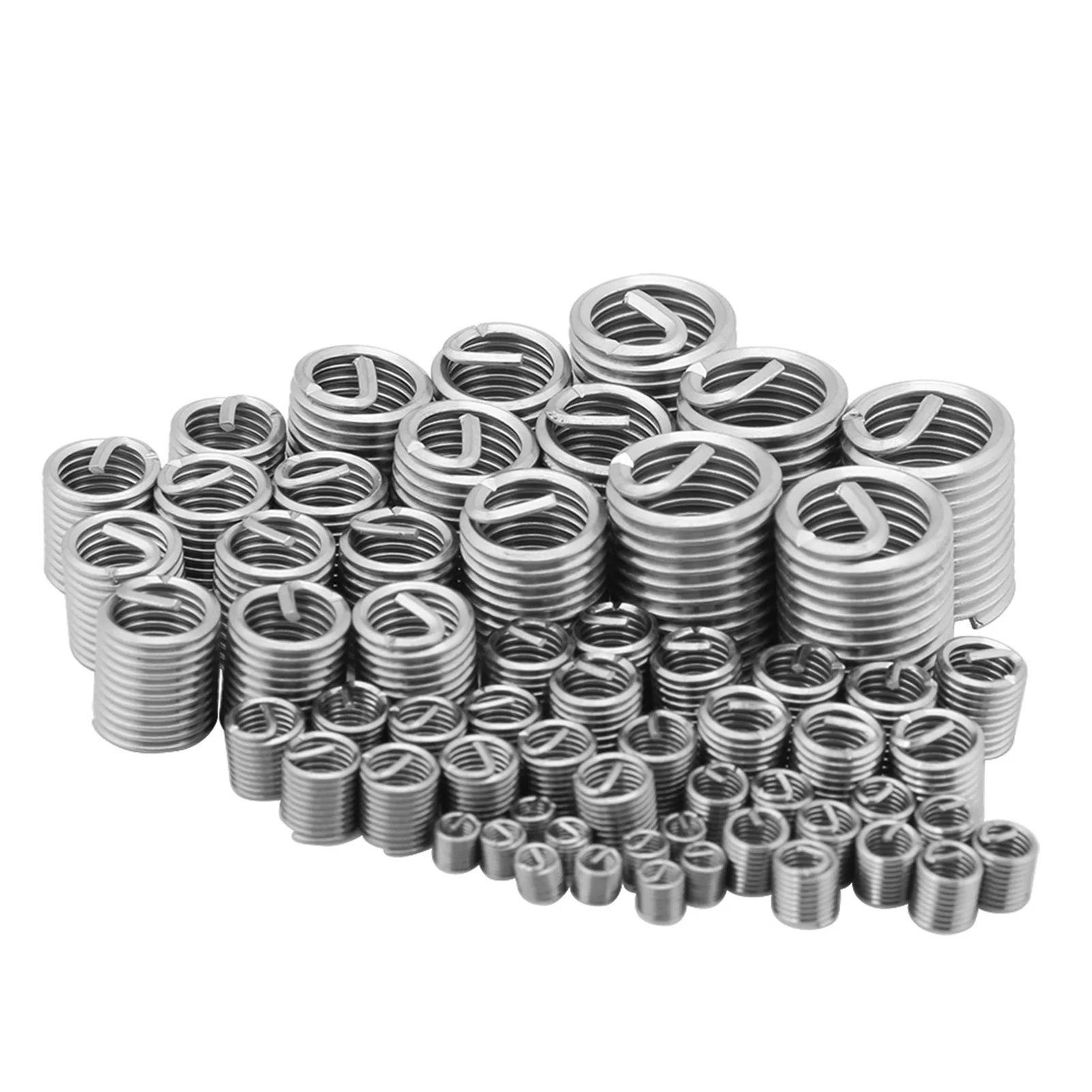 60Pcs Stainless Steel Thread Repair Kit M3 M4 M5 M6 M8 M10  Wire Screw Sleeve Wire insert thread Thread Repair insert