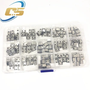 150 Buah / Kotak 15 Model Konektor Dok Pengisi Daya USB Tipe-C Campuran Penggunaan 6Pin dan 16Pin untuk Ponsel dan Kit Perbaikan Produk Digital 8 penjualan terbaik usb c diy - №