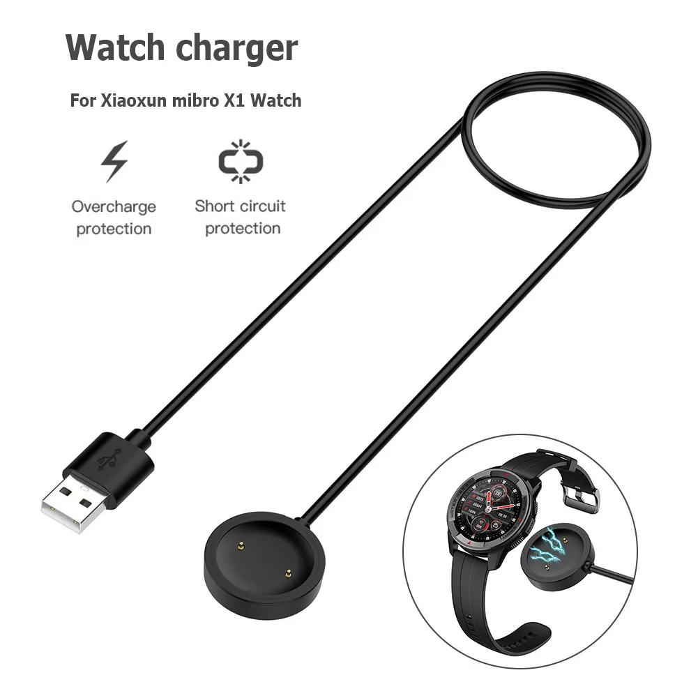 USB Charging Cable for Xiaomi Mibro X1 / Lite / Mibro Color Sport Smart Watch Dock Charger Adapter Smartwatch Accessories