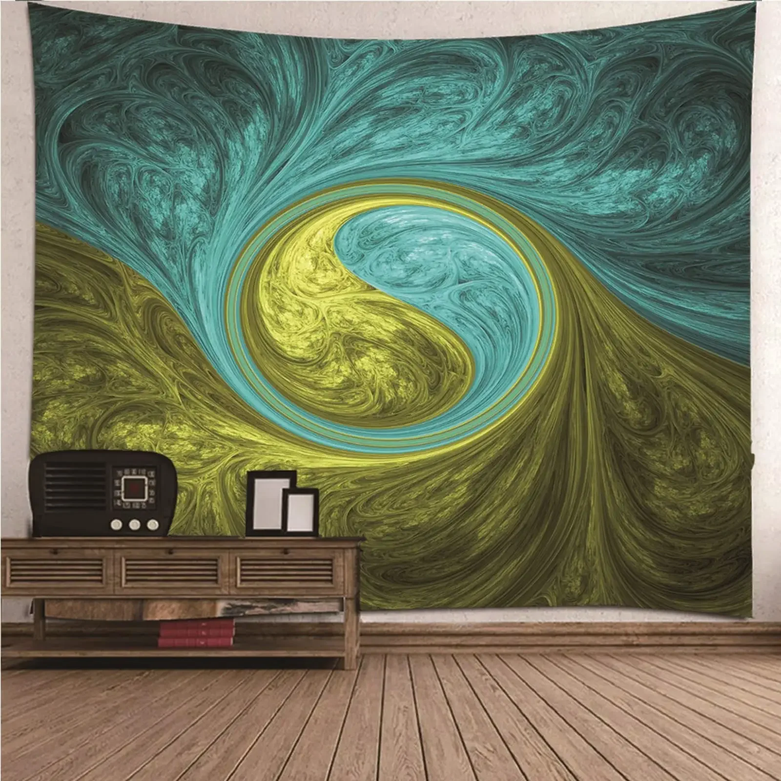 Decor Tapestry Gold Constellations Zodiac Style Symbols Wall Hanging Tapestry Aesthetic Backdrop Taurus Abstract Trippy Universe