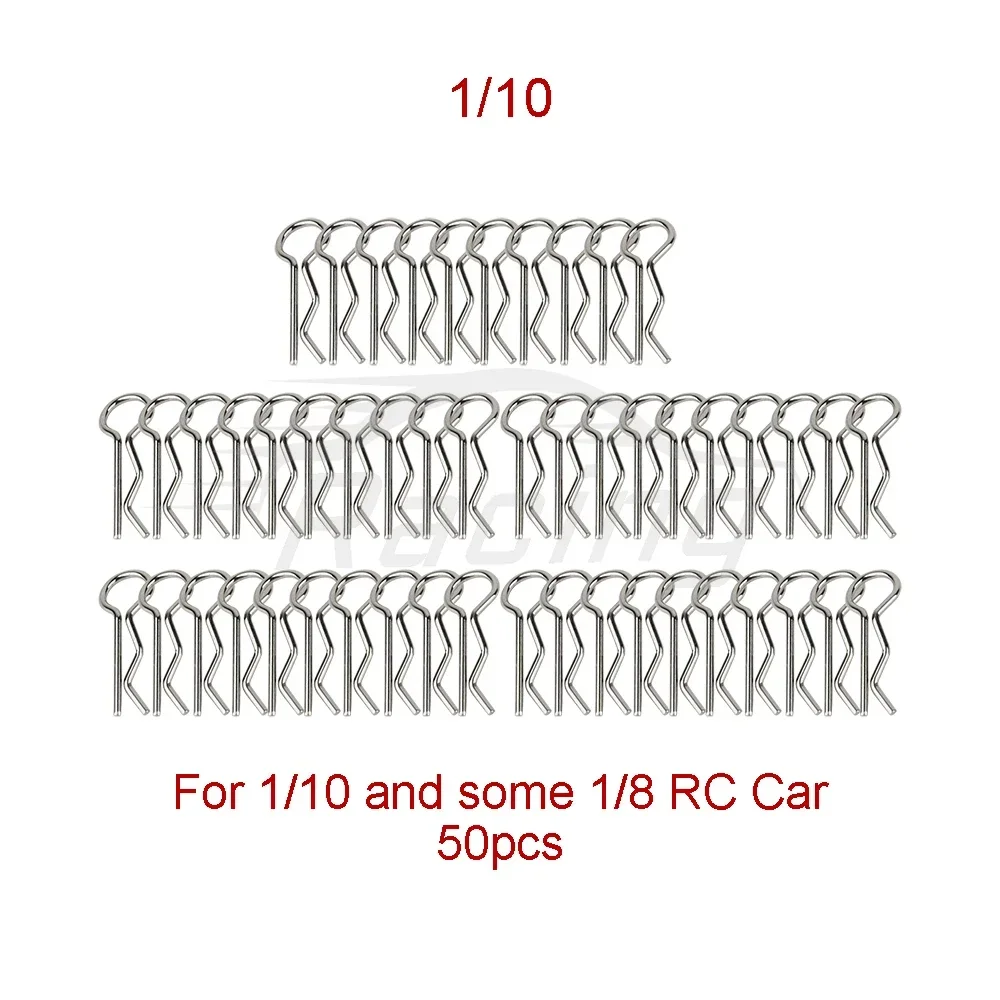 20/50 1/8 1/10 1/12 1/14 1/16 1/18 RC Auto Karosserie R Clips Karosserie Pin Metall Körper Shell Clip Pin Buggy Lkw Spielzeug Zubehör