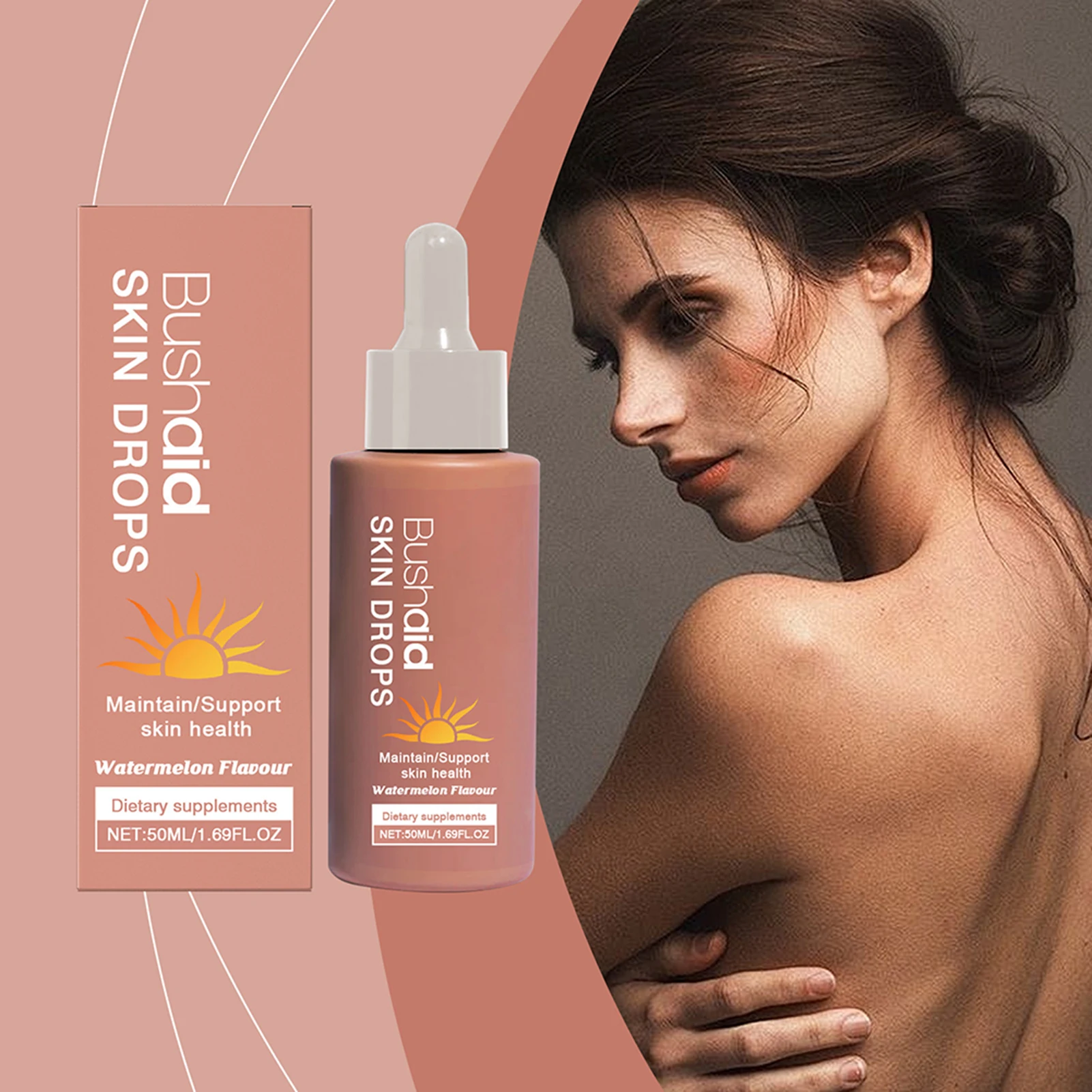 2pcs Sunless Tanning Drops To Drink,Oral Tanning Supplement,Hydrating Formulas Tan-Accelerator Liquid For Outdoor Sports