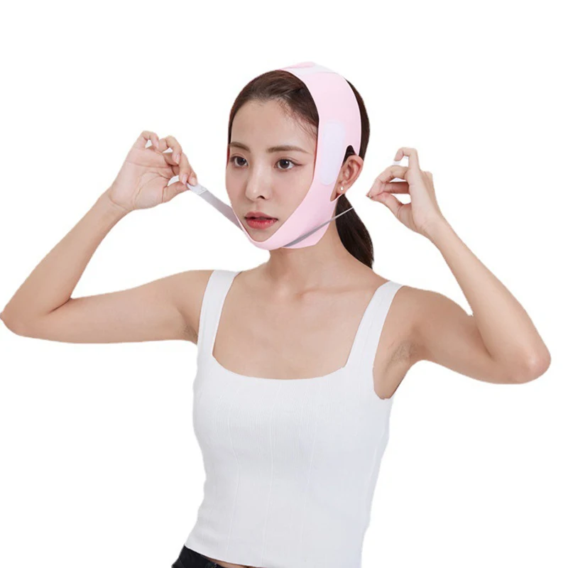 Face-lift with Sleep Face V Shaper Facial Slimming Bandage Relaxation Shape Lift Reduce Double Chin Face Thining Band Massage