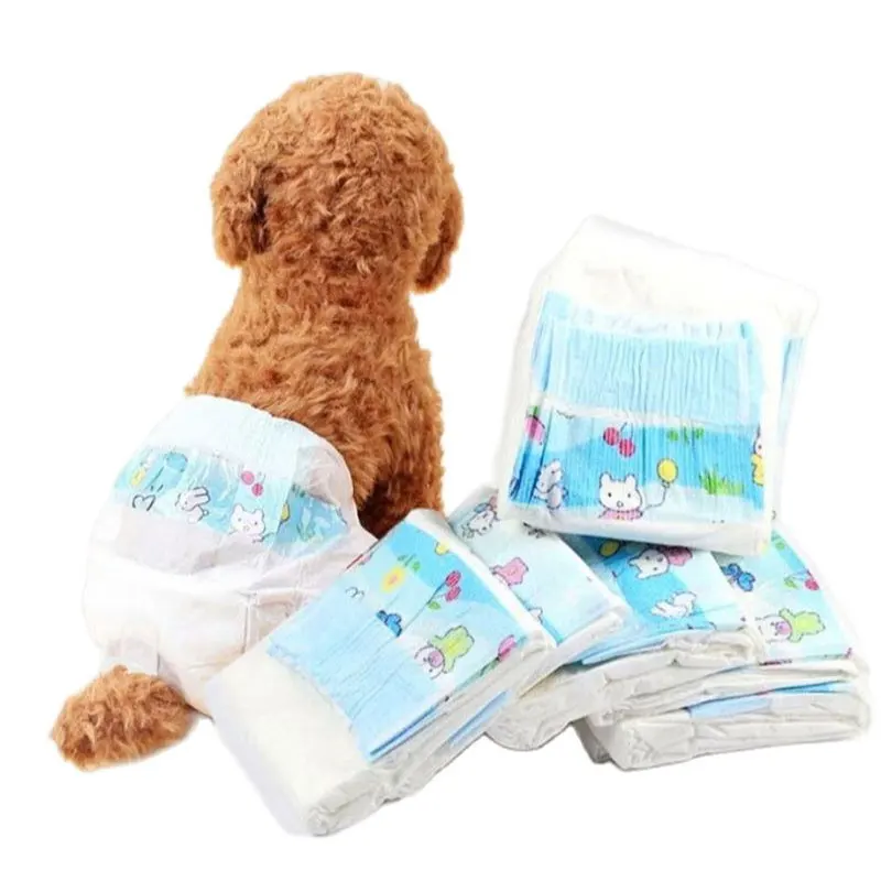 10PCS Super Absorption Physiological Pants Pee Pads Dogs Diapers Breathable for Female Disposable Leakproof Nappies Pants