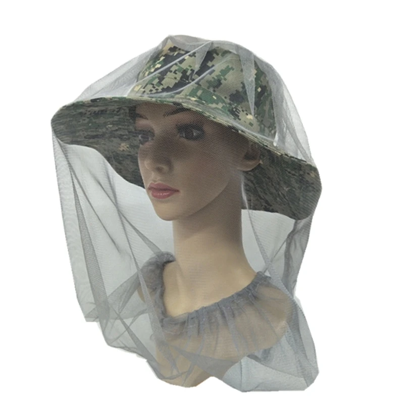 Mosquitoes Hat Net Face Head Protector Face Neck Fly Netting Hoods from Bugs