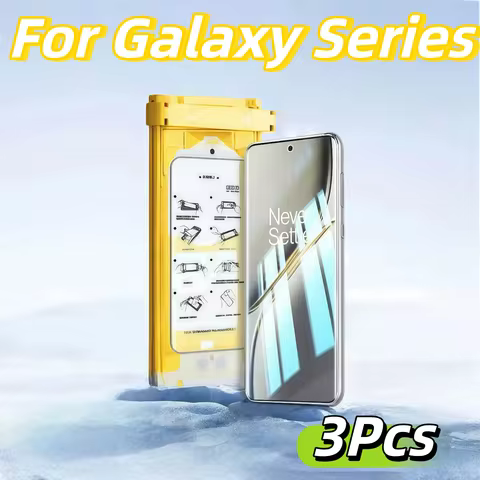 Ceramic Film Screen Protector 3Pcs For Samsung S25 S23 Ultra S24 S22 S21 Note 20 No Dust Positioning With Kit Not Tempered Glass